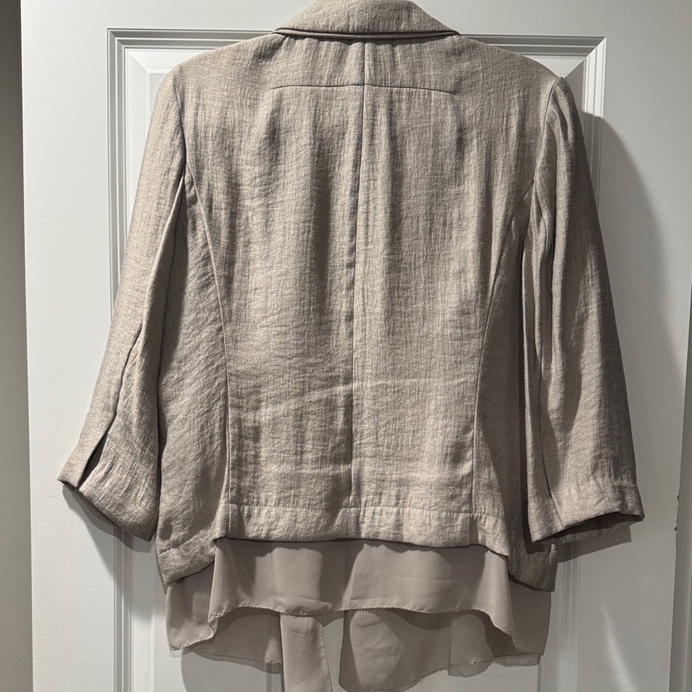 Simply Vera Vera Wang Light Grey Blazer - Picture 3 of 4